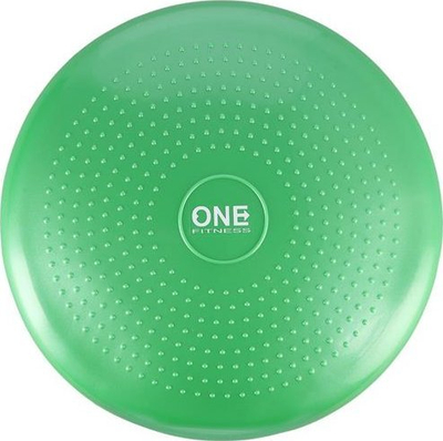 Disk balancues sensomotorik One Fitness PSM10, 35cm, për ushtrime edhe reabilitim, jeshil