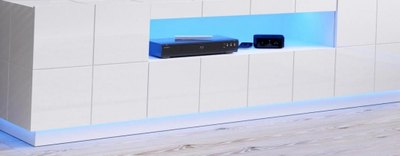 Ndriçim LED për komodinën e TV Cama, REJA, dritë blu