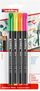 Set stilolapsa Edding 1200 Color Neon, 4 copë, shumëngjyrëshe