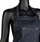 Përparëse berberi Bb-05, material xhins, madhësi universale, blu