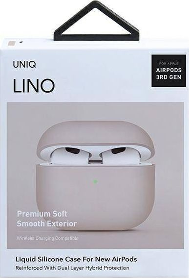 Kuti mbrojtëse Uniq Lino për Apple Airpods 3, rozë