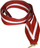 Rrip për medalje Victoria Sport Latvia, 22mm, i kuq/bardhë