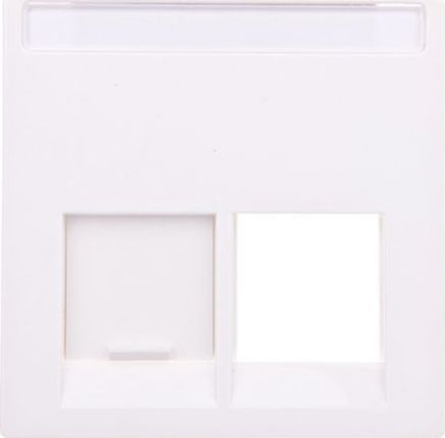Panel muror Schneider Electric PrismaSeT, 2 module, plastik, i bardhë