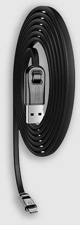 Kabllo USB Joyroom USB A në Lightning, 1 m, gri