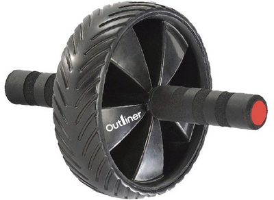 Rrotë për bark inSPORTline AB Roller, pajisje fitnes, e zezë