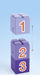 Lodër kamion Playmobil Junior 71685, kamion me kosh, blloqe me numra, shumëngjyrësh