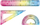 Set gjeometrik Keyroad Rainbow Deco, fleksibël, vizore 20cm trekëndësh 18cm transportuer 10cm, shumëngjyrësh