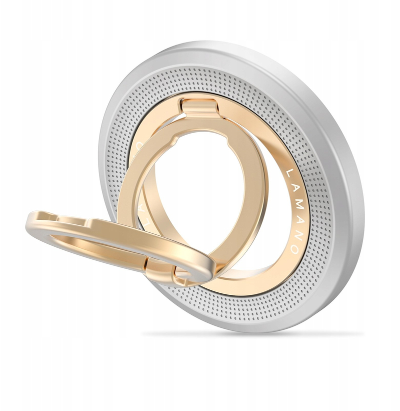 Mbajtëse magnetike telefoni Tech-Protect MMR700 Lamano, MagSafe, gri dhe ari