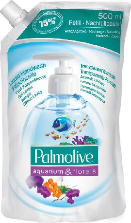 Течен сапун за раце Palmolive Aquarium and Florals, за деца, 500 ml, проѕирен
