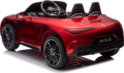 Makina elektrike për fëmijë Lean Cars Mercedes AMG SL63, 24V, me telekomandë, e kuqe metalike