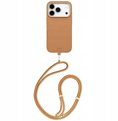 Mbrojtëse telefoni Uniq Coehl Mirelle për iPhone 17 Pro, karikim magnetik, kafe