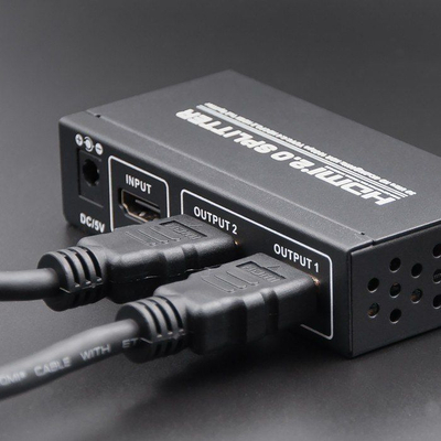 Splitter HDMI Qoltec 1x2, 4K, HDMI 2.0, i zi