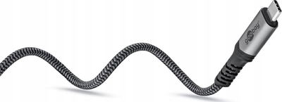 Kabllo USB Goobay USB C USB4, 240W, 0.5m, e zezë gri