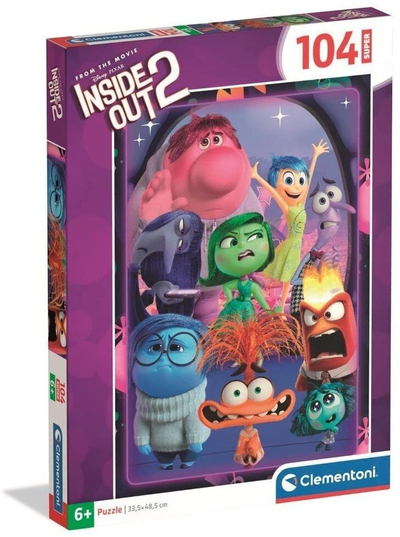 Пазл Clementoni Inside Out 2 Super, 104 делови, 33.5x48.5cm, многуобоен