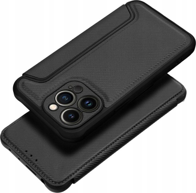 Këllëf telefoni Razor Book për iPhone 14 Plus, kapak anësor, xhep për kartat, i zi