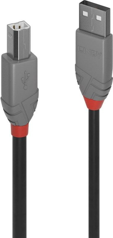 Kabllo USB Lindy A-në-B, 3 m, USB 2.0, e zezë