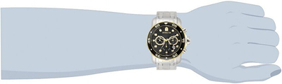 Orë dore për meshkuj Invicta Pro Diver Quartz 33999, e argjendtë/verdhë