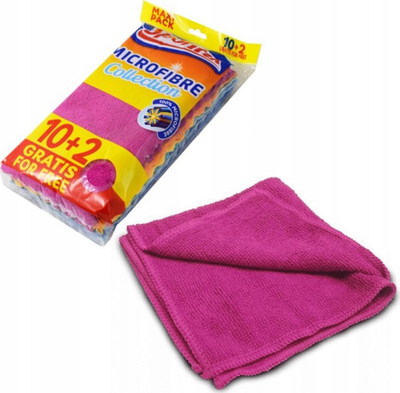 Lecka mikrofibre Spontex Microfibre Collection, set me 12 copë, 30 x 30 cm, me ngjyra të ndryshme