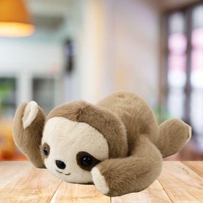 Lodër pelushi sloth Plush Mascot, 30cm, bezhë