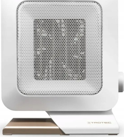 Ngrohës keramik me ventilator Trotec TFC 14 E, portativ, me termostat, i bardhë me ari