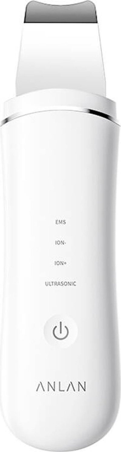 Уред за чистење лице ANLAN Skin Scrubber, ултразвучен, EMS лифтинг, IPX5, бел
