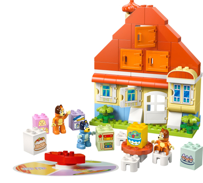 Set loje Bluey Family House, shpia e familjes me lojë memorie, shumëngjyrëshe