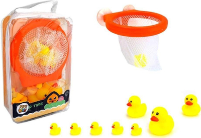 Set lodrash për banjo Pro Kids, rosakë me rrjetë, 9 copë, shumëngjyrësh
