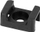 Mbajtëse kabllosh LogiLink, tip saddle, 22x16mm, vrimë montimi 6.8mm, e zezë, 100 copë