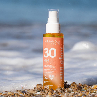 Vaj kundra diellit Alphanova Daily Sun SPF30, 125ml