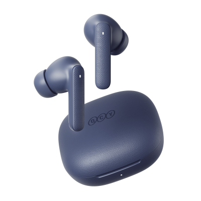 Kufje pa tela QCY Buds T43, TWS, ENC, blu