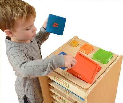 Piramidë edukative prej druri Masterkidz Counting Colors, shumëngjyrëshe