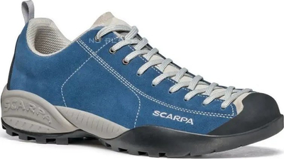 Atlete femrash Scarpa Mojito, lëkurë zamuš, terren outdoor, blu