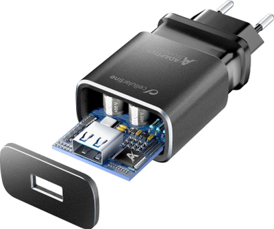 Karikues muri Cellularline Extreme Charger Kit, USB 2.0, me kabllo USB‑C, i zi
