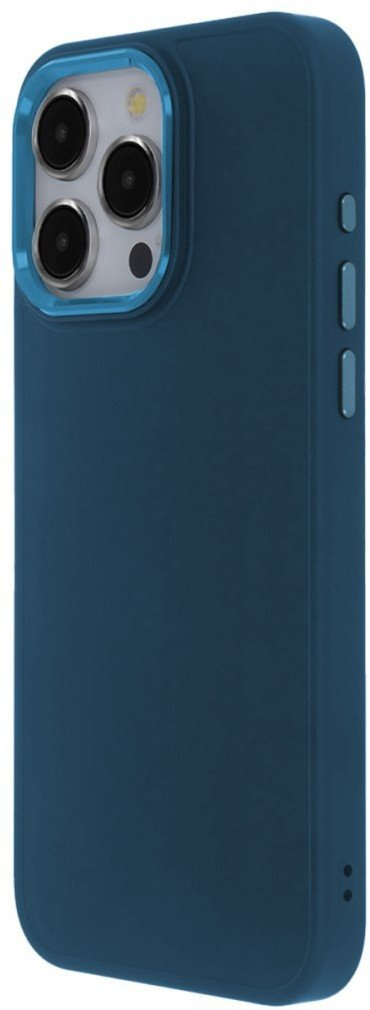 Mbulesë Tecto Shield Satin Elegant për iPhone 15 Pro, TPU, blu e errët