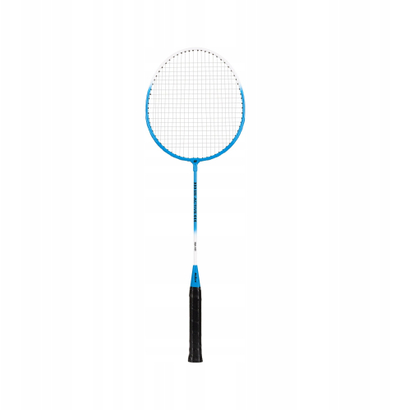 Set badminton Rebel Active, çelik i forcuar, 2 raketa edhe 2 fiteza, blu me bojë të bardhë