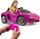 Makinë elektrike për kalamaj Feber Lamborghini Aventador, 6V, me telekomandë, rozë
