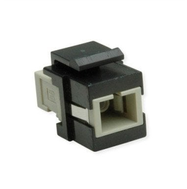 Adapter keystone fibër optike ROLINE SC Simplex, Multimode OM2, i zi