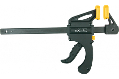 Kapëse automatike Topex 12A515, hapje 150 mm, thellësi 60 mm, e zezë