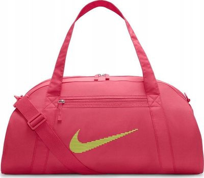 Çantë sporti Nike Gym Club Duffel, poliestër, me rrip shpatulle, rozë