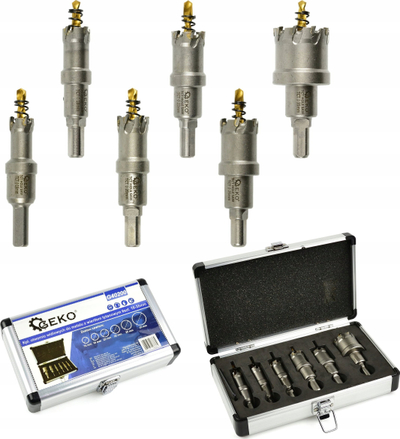 Set freza rrethore për metal G40200, 16 35mm, titanium, në kuti alumini