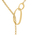 Qafore Calvin Klein Sculptural 35000442 Long Variable Gold Plated