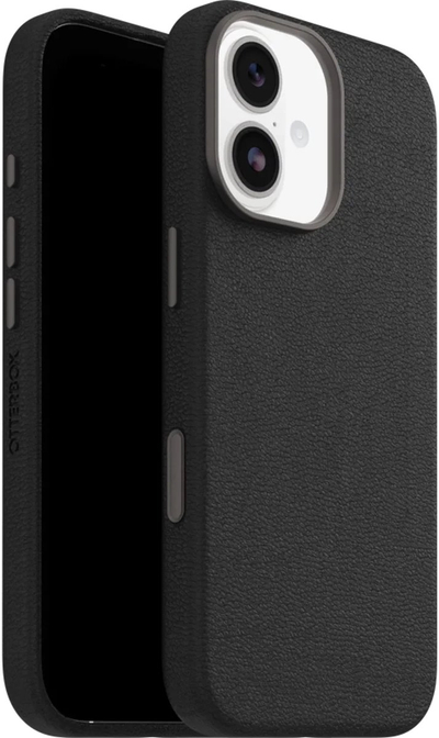 Mbrojtëse telefoni OtterBox Symmetry Cactus Leather Camera Control për iPhone 17, MagSafe, e zezë