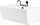 Vaskë banjo QUATRE Bath, 1700 x 750 mm, akrilik, e bardhë
