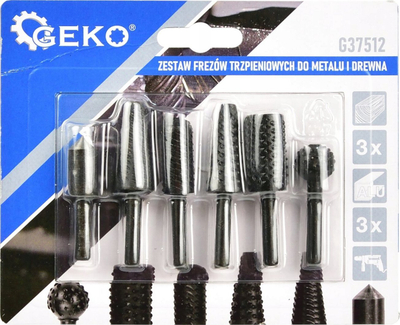 Set frezash për dru dhe metal HSS, bosht 6mm