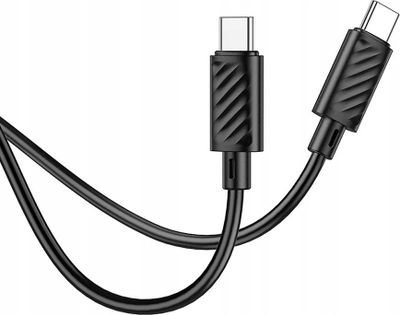 Kabllo USB Hoco X88 USB C ne USB C, 1m, 60W, e zezë