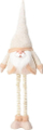 Figurë dekorative Santa, 112cm, këmbë teleskopike, ari krem