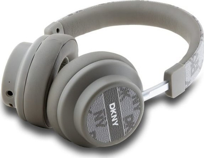 Kufje wireless on-ear DKNY Checkered Pattern, Bluetooth 5.3, 32 orë bateri, bezhë