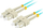 Kabllo optike Lanberg Patchcord MM SC UPC SC UPC, OM3 50/125, 2m, aqua