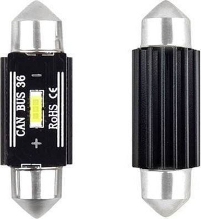 Llambë LED AMiO C5W C10W Canbus, 36mm, 12V 24V, dritë e bardhë e ftohtë