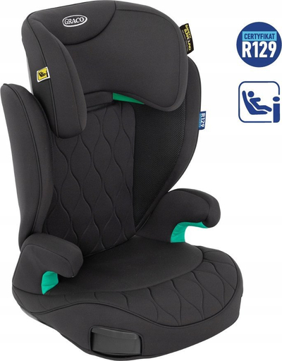 Седиште за автомобил Graco Affix i-Size R129, ISOFIX, за 100-150 см, Midnight